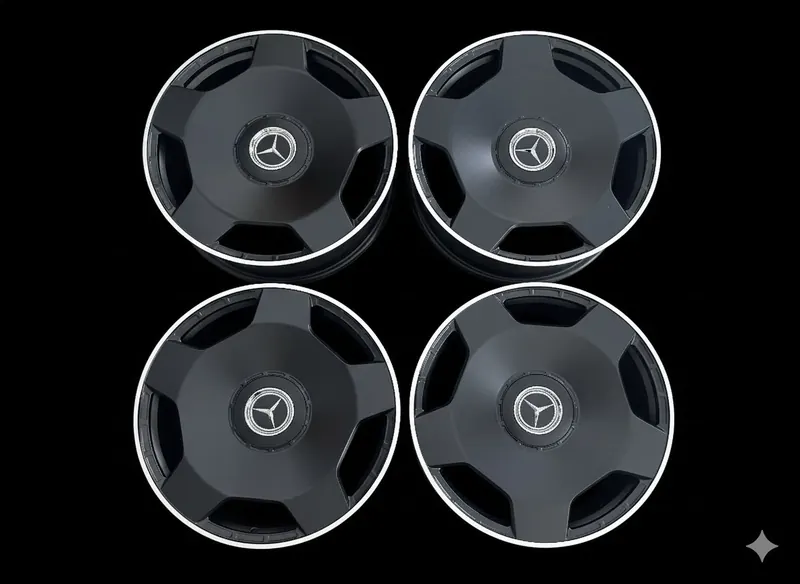 Mercedes Benz 23″ Monoblock Satin Black Wheels Rims G63 GLS63 GLE63 W167 X167