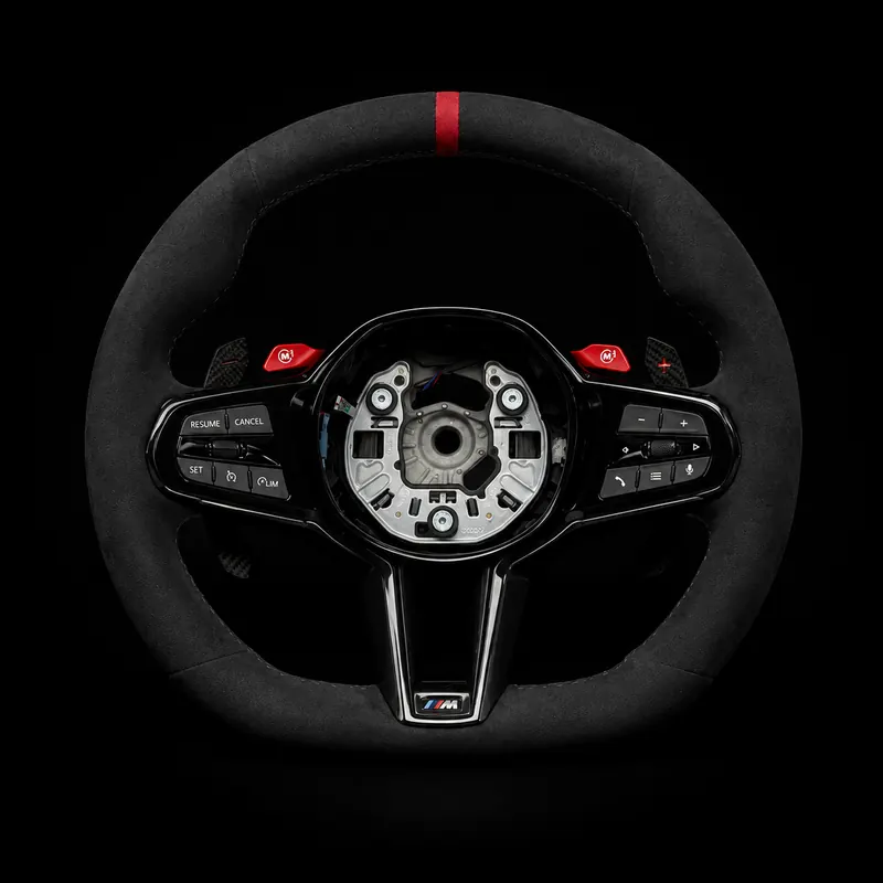 BMW Custom Carbon Fiber & Alcantara Steering Wheel