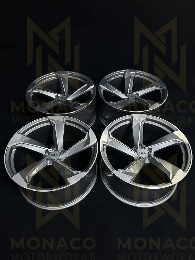 Audi Wheels RSQ8 RS6 Avant RS7 Rotor Style Custom 18″ 19″ 20″ 21″ 22″ 23″ Forged 5×112 SQ8