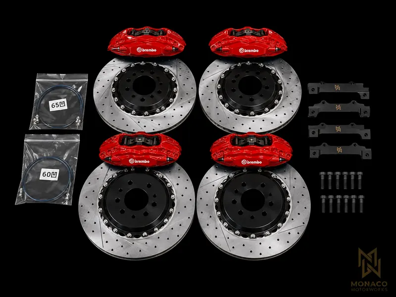 DODGE CHARGER CHALLENGER CALIPERS BBK KIT 4 PISTON BRAKES UPGRADE FRONT REARS