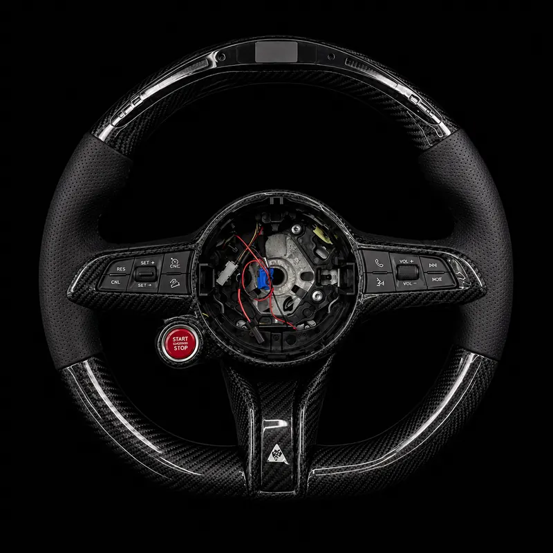 Audi Custom Carbon Fiber & Alcantara Steering Wheel