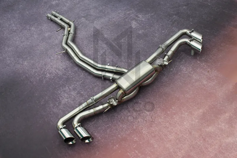 Lamborghini Urus Audi RSQ8 Catback Exhaust System Stainless Steel Titanium